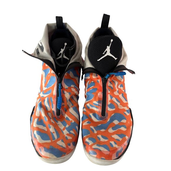 Air Jordan Westbrook XX8 SE Basketball Shoes Orange Blue Camo Mens Size 14